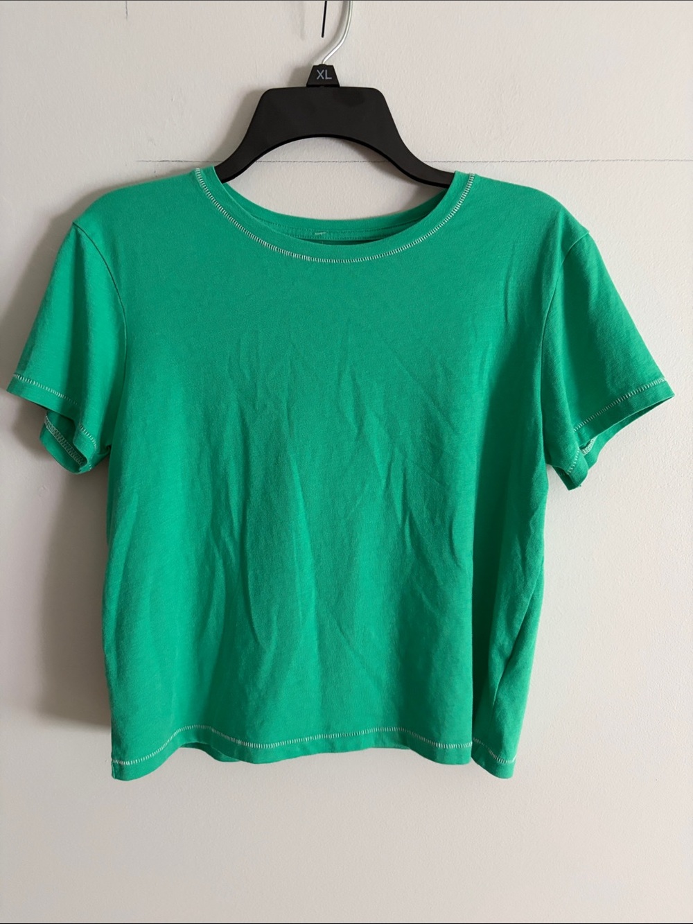 Rachel Zoe Short Sleeve Crop Tee Kelly Green. Medium.pima cotton.